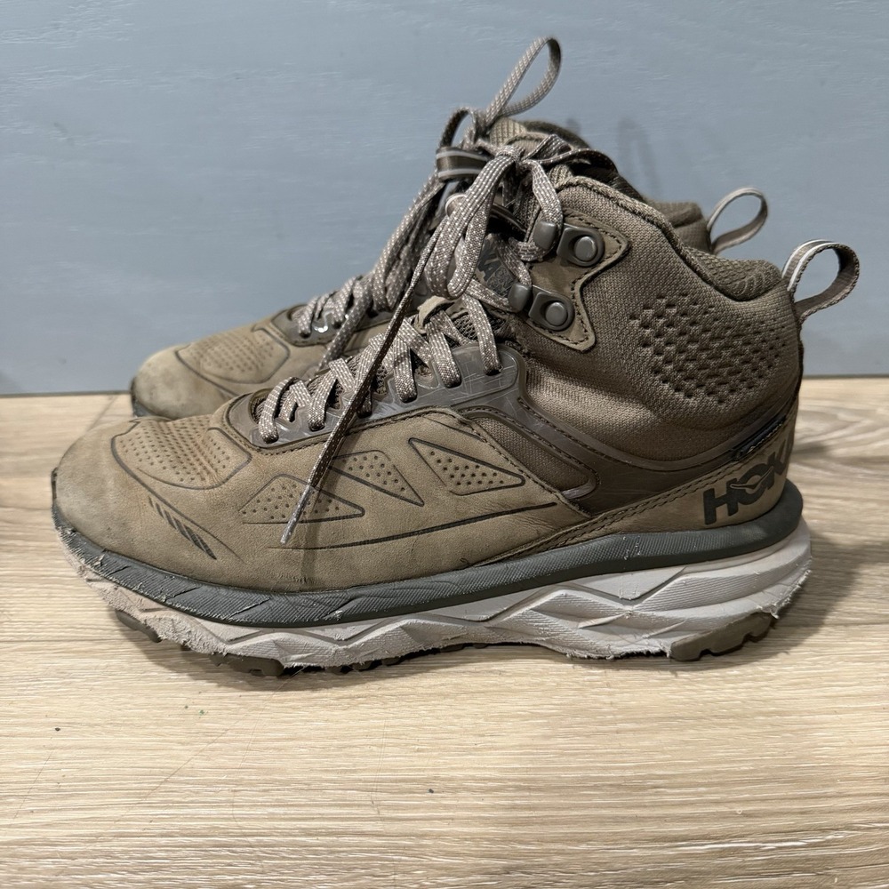 HOKA ONE ONE Challenger Mid Gore-Tex Hiking Boots Brown Womens 7.5 1106524 MBHT
